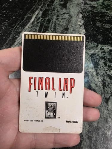 Final Lap Twin (TurboGrafx-16, 1989) Authentic TESTED