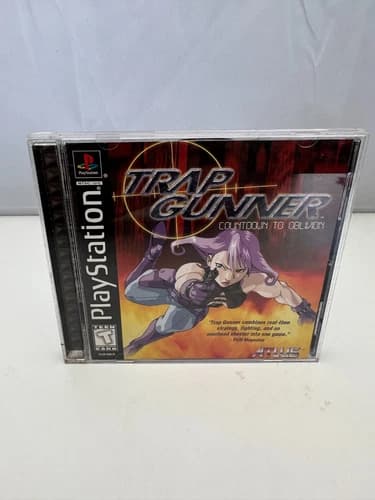 Trap Gunner (Sony PlayStation 1, 1998) Authentic complete CIB w/Reg Card. PS1