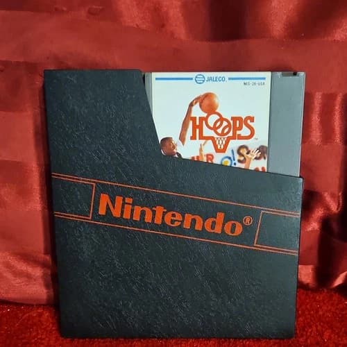 Jaleco Hoops Nintendo NES Sports Basketball Game NTSC-U/C (US/Canada) Cartridge