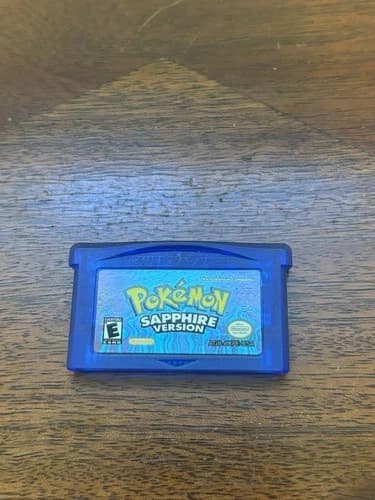 Pokemon Sapphire Version Nintendo Game Boy Advance, 2003, Authentic, Dry Battery