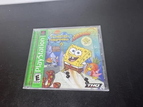 SpongeBob SquarePants SuperSponge PS1 PlayStation 1 GH - Complete CIB B3G1