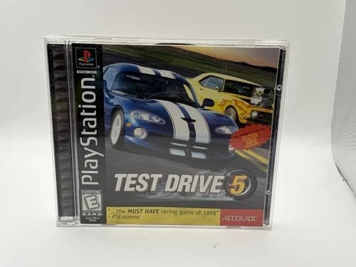 Test Drive 5 (Sony PlayStation 1, 1998) PS1 Complete Black Label CIB EXCELLENT