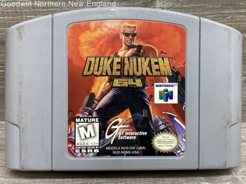 Duke Nukem 64 Nintendo N64 Video Game Authentic Cartridge Only Tested Works