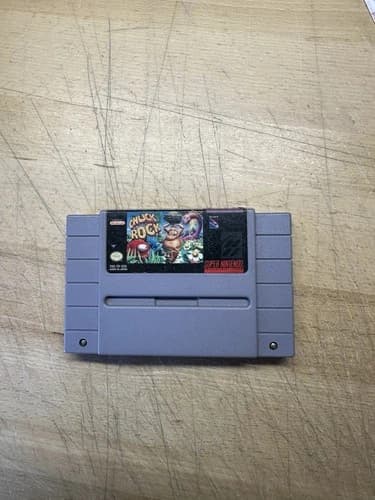 Chuck Rock Super Nintendo SNES Authentic Tested And Working Cartridge Only