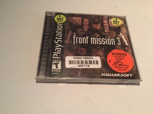 Front Mission 3 (Sony PlayStation 1, 2000) Not Tested