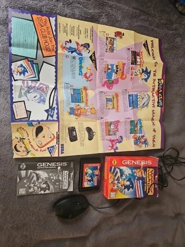 Wacky Worlds Creativity Studio (Sega Genesis, 1993) With Mouse CIB Complete