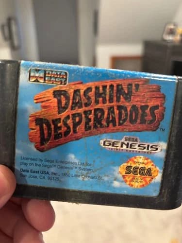 Dashin Desperadoes Sega Genesis. Game cartridge only. Good condition