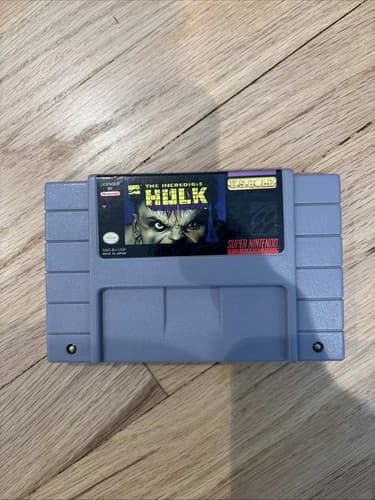 The Incredible Hulk Super Nintendo SNES Cartridge Only Working Tested!