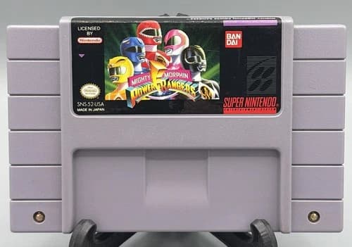 Mighty Morphin Power Rangers Super Nintendo SNES Tested ✅ Authentic💯 Mint💎