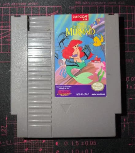 Little Mermaid Nintendo NES Authentic Tested Working