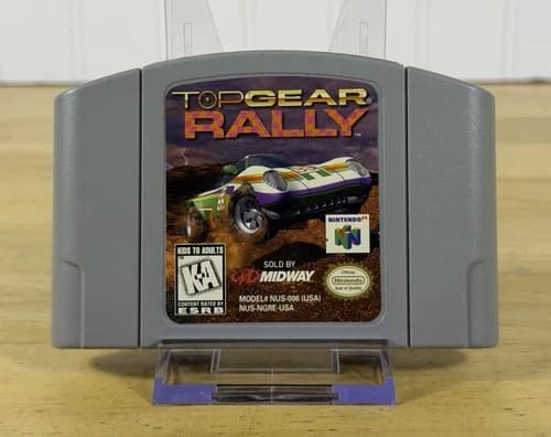 Top Gear Rally N64 (Nintendo 64, 1997) - Cartridge Only, Tested & Authentic!