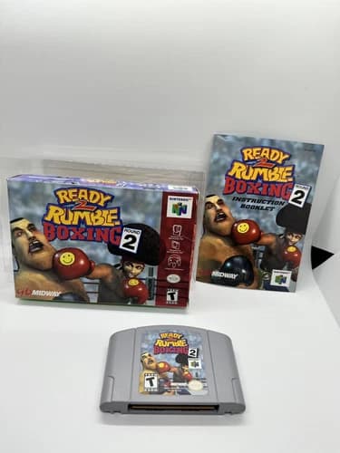 Ready 2 Rumble Boxing Round 2 Nintendo 64 N64 Complete CIB Rare Nice!