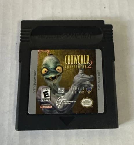 Oddworld Adventures for Nintendo Game Boy, 1998 **Authentic** Tested/Works!