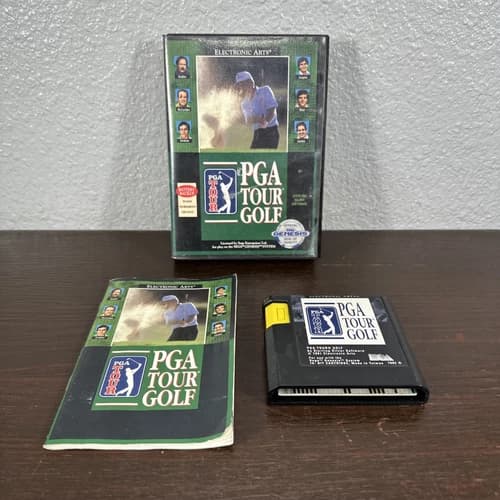 PGA Tour Golf Sega Genesis Complete in Box
