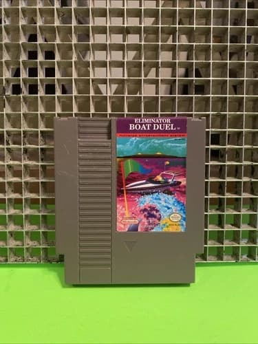 Eliminator Boat Duel Video - Nintendo, NES - Authentic Tested & Working