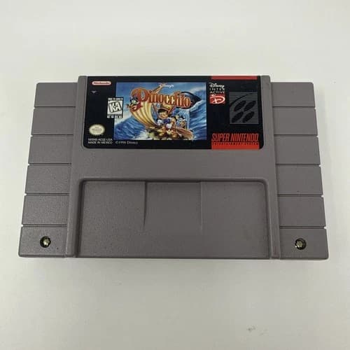 Disney's Pinocchio (Super Nintendo SNES, 1996) Authentic. Working.