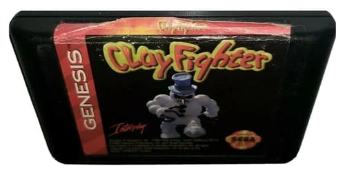 Clay Fighter (Sega Genesis,1994) Cartridge Only Cart Tested Authentic