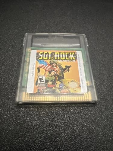 SGT ROCK On The Frontline (GBC) Cart Only Tested Works Authentic