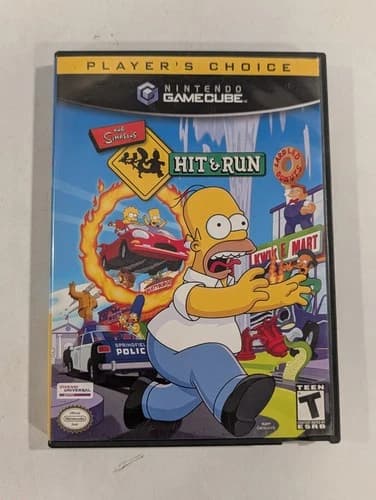 The Simpsons Hit and Run (Nintendo Gamecube, 2003) Complete CIB, Player's Choice