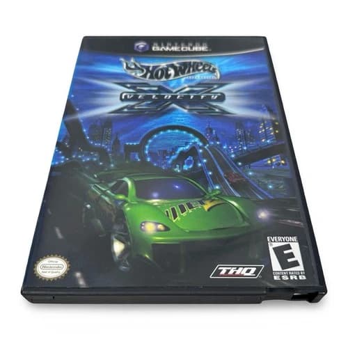 Hot Wheels Velocity X Nintendo GameCube GCN 2002 THQ Racing Game CIB Manual