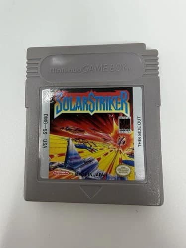 SolarStriker (Nintendo Game Boy, 1990) Genuine OEM Authentic Tested