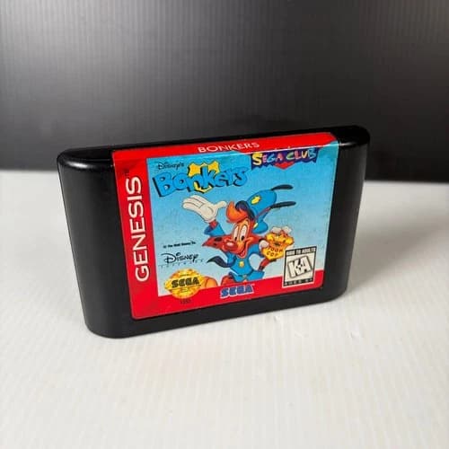 Disney's Bonkers Sega Club Genesis Video Game Kids to Adults KA