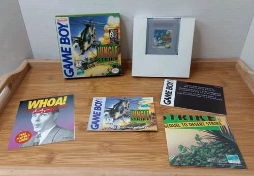 Jungle Strike (Nintendo Game Boy, 1995) Complete, Authentic. 🔥