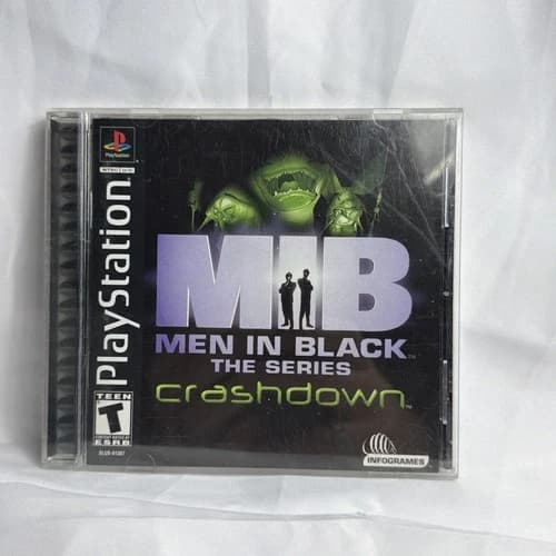 Men in Black The Series Crashdown (Sony PlayStation 1, 2001) TESTED & WORKING