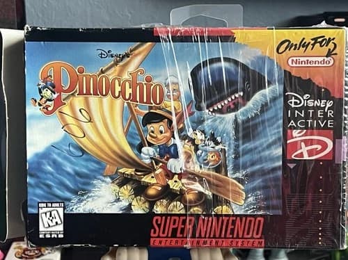 Disney's Pinocchio (Super Nintendo Entertainment System, 1996) CIB