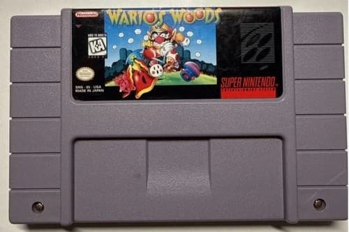 Wario's Woods (SNES, 1994) Cartridge Only Authentic Cleaned & Tested