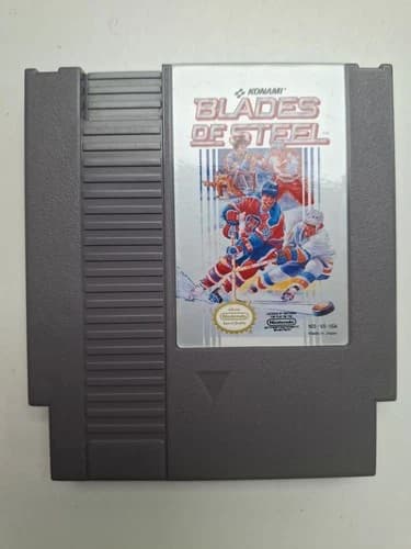 NES Blades of Steel (1988 Nintendo NES Authentic Game) Cleaned Tested Working