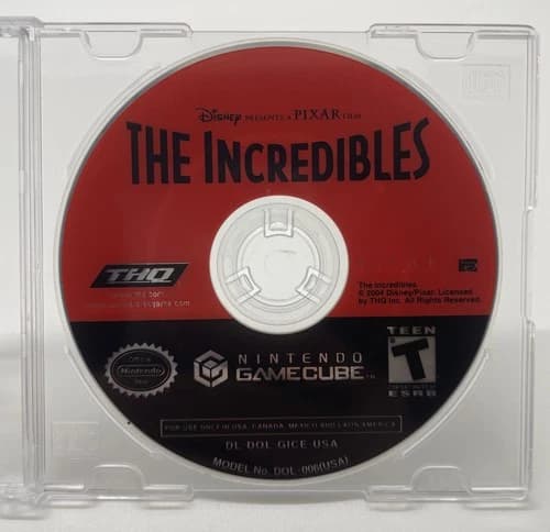 The Incredibles (Nintendo GameCube, 2004) DISC ONLY