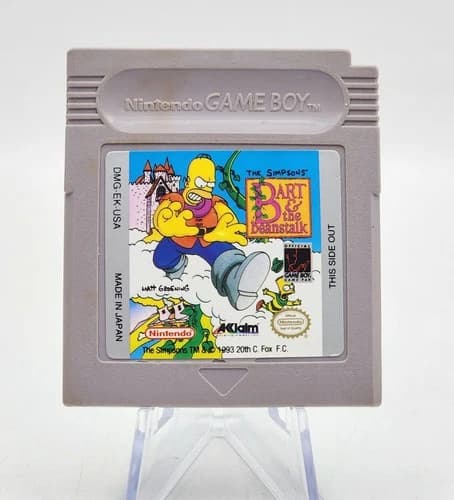 Simpsons Bart & The Beanstalk (Nintendo Gameboy GB) Authentic & Tested Game Only