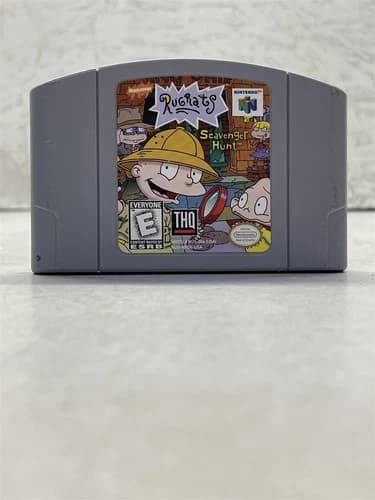 VINTAGE RUGRATS SCAVENGER HUNT N64 CARTRIDGE FOR NINTENDO 64 (1999)