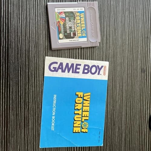 Wheel of Fortune (Nintendo Game Boy, 1990) Cartridge Only - Tested