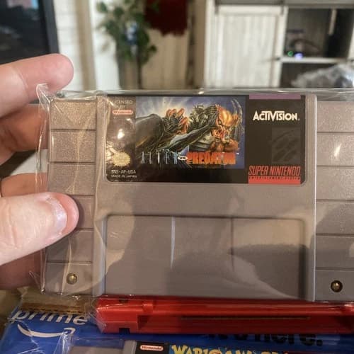 Alien vs Predator (Super Nintendo SNES, 1993) Authentic Cartridge Tested Working