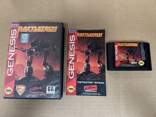 Battletech Battle Tech Sega Genesis Complete In Box CIB Great Shape