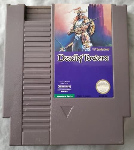VINTAGE ~ NINTENDO ~ NES ~ *** DEADLY TOWERS *** ~ VIDEO GAME