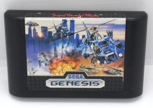 Super Thunder Blade (Sega Genesis, 1989) Game Cartridge Only Cleaned Tested Good