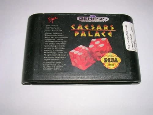 CAESARS PALACE (Sega Genesis GEN) Original Game