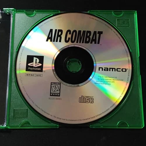 AIR COMBAT GREATEST HITS (Sony PlayStation 1, 1995) PS1 Tested Disc Only