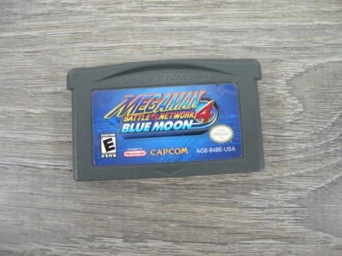 Mega Man Battle Network 4 Blue Moon Game Boy Advance GBA Video Game RPG