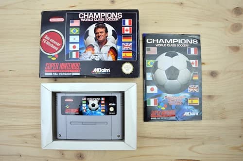 SNES - Champions World Class Soccer - (CIB, with manual)