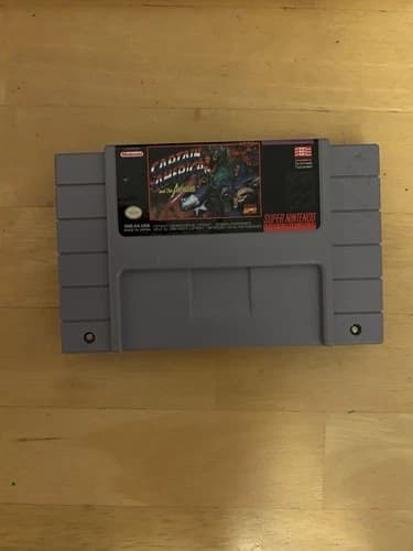 Captain America and the Avengers Super Nintendo SNES Tested Works!