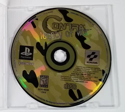 Contra: Legacy of War (Sony PlayStation 1, 1996) Disc Only Tested