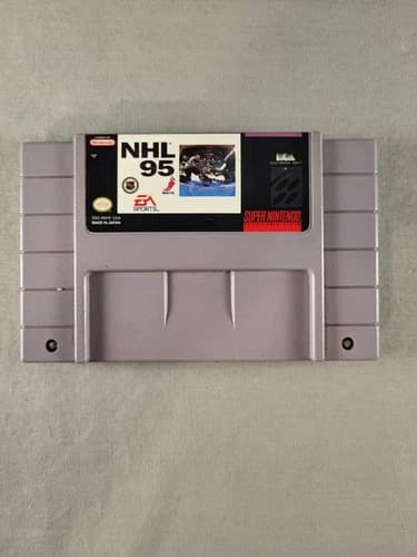 NHL 95, SNES, Loose, Authentic!
