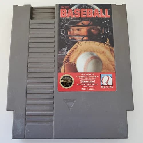 Tecmo Baseball (Nintendo Entertainment System, 1989) TESTED & WORKING
