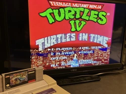 Teenage Mutant Ninja Turtles IV: Turtles in Time (Super Nintendo SNES)