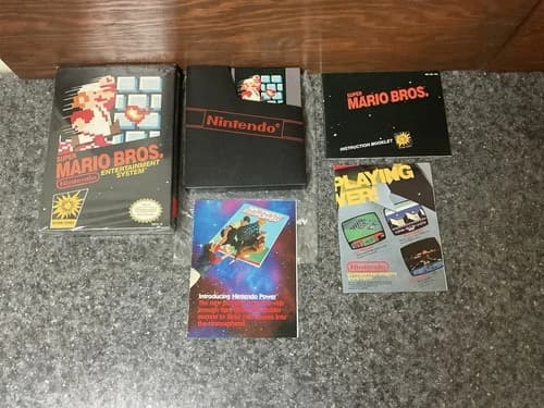 Super Mario Bros 1 (Nintendo, NES) Complete In Box, Fib
