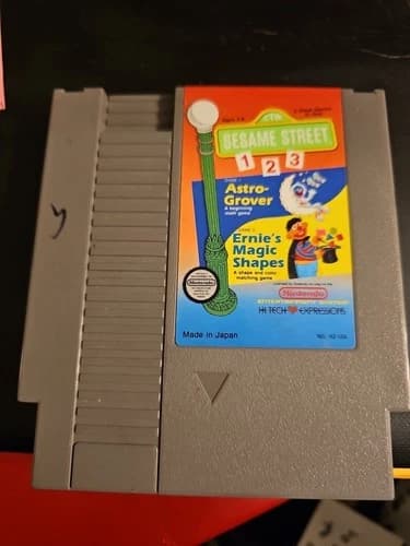 Sesame Street 123 Nintendo NES Video Game Cartridge
